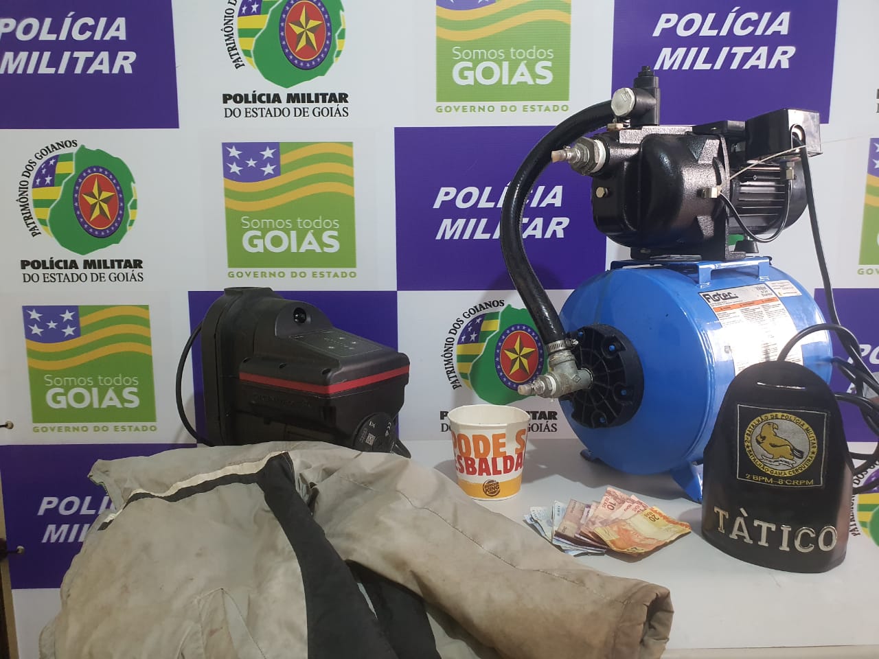 Polícia Militar prende autor de furto e objetos menos de 24 horas depois do crime