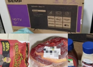 Homem é preso após levar carnes sem pagar e TV que seria sorteada em mercado de Jataí