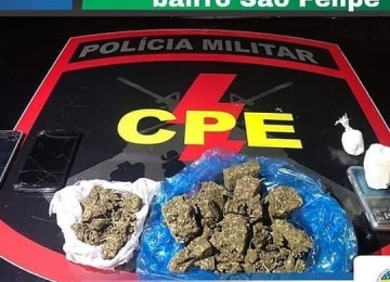 CPE prende traficante de drogas no bairro São Felipe