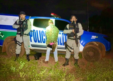   Batalhão Rural da Polícia Militar prende autor de incêndio criminoso 