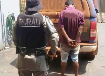 Batalhão Rural prende homem por furtar materiais de construção em Rio Verde