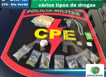 CPE autua homem por tráfico de drogas no bairro Gameleira em Rio Verde