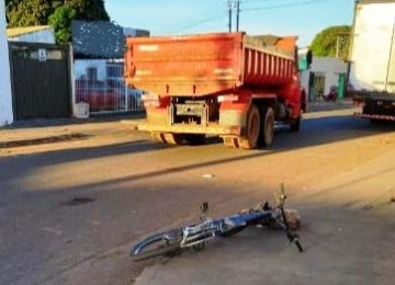 Ciclista é atropelado por caminhão no bairro Popular em Rio Verde e falece