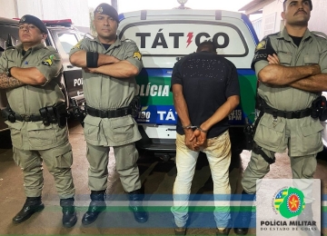PM prende autor de tentativa de homicídio no centro de Rio Verde logo após o crime