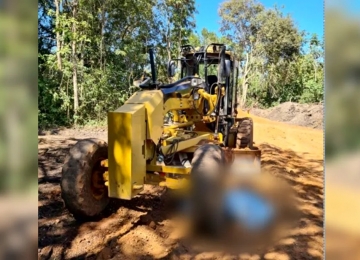 Homem morre atropelado por niveladora de solo em Mineiros