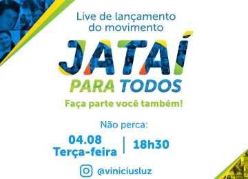 Prefeito Vinícius Luz (PP) lança Movimento Jataí Para Todos para debater política na cidade