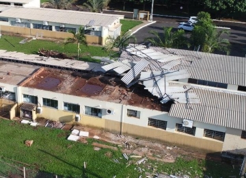 Instituto Federal Goiano sofre com temporal em Rio Verde