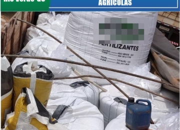 Dois indivíduos são presos por furto, qualificação e receptação de insumos agrícolas em Rio Verde