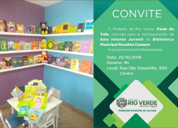 Biblioteca Municipal de Rio Verde terá sala reinaugurada