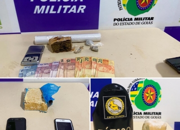 PM apreende drogas em três bairros diferentes de Rio Verde no mesmo dia