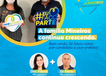Dra. Flávia (DEM) anuncia vereador Zé Sávio (PDT) como pré candidato a vice-prefeito em Mineiros