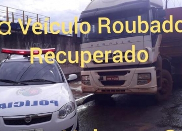 Caminhão roubado em Rio Verde foi recuperado em Santa Helena