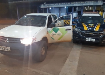 Veículo furtado na prefeitura de Rio Verde é recuperado pela PRF em Rondonópolis (MT)
