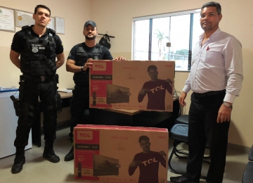 CPP de Rio Verde recebe dois televisores para aumentar segurança do presídio