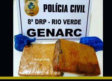 Polícia Civil prende homem por guardar drogas para detento da CPP de Rio Verde