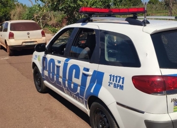 PM recupera no Bairro Martins, carro com registro de furto