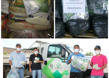 Campanha de Sindicato Rural entrega máscara à Rio Verde