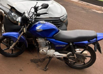 Acidente envolvendo carro e moto deixa vítima ferida no Residencial Maranata, em Rio Verde