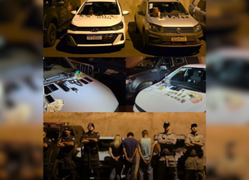 Polícia Militar prende suspeitos de roubo a fazenda em Cachoeira Alta