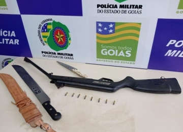 Polícia Militar prende homem por porte ilegal de arma de fogo no Setor Pauzanes