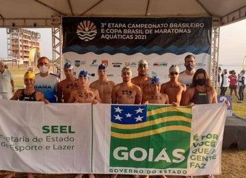 Atletas goianos conquistam medalhas da Copa Brasil e Campeonato Brasileiro de Maratonas Aquáticas