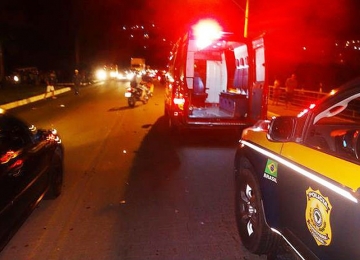 Motociclista se fere gravemente na BR060 no perímetro urbano de Rio Verde