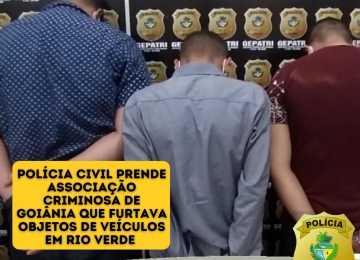 Civil prende em flagrante associação criminosa da capital furtando em Rio Verde
