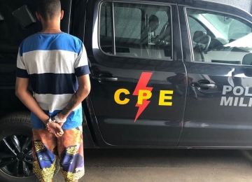 Traficante de drogas é preso pela CPE no Bairro Dom Miguel