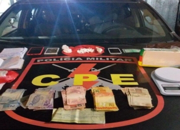 CPE prende casal no Jardim América com R$ 100 mil em drogas 