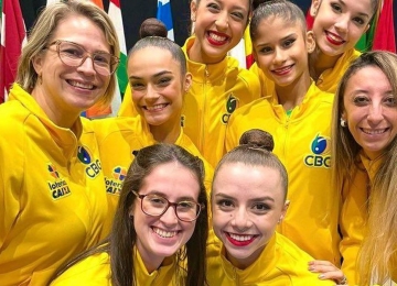 Brasil tem fim de semana com pódio histórico para ginástica rítmica