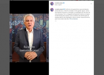 Caiado anuncia venda da Enel para nova empresa de energia