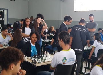 Alunos da rede estadual participam de Campeonato de Xadrez em Rio Verde