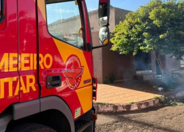 Residência de Jataí pega fogo provocado por gás de cozinha