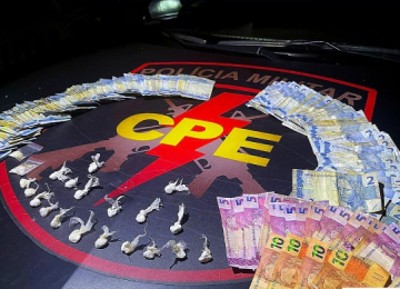 Traficante de cocaína é preso pela CPE no Bairro Dom Miguel em Rio Verde