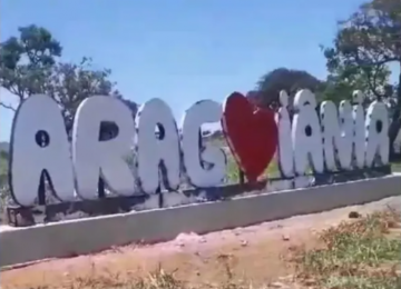Placa de boas vindas de Aragoiânia vira meme na internet de tão 'feia' e prefeitura se manifesta