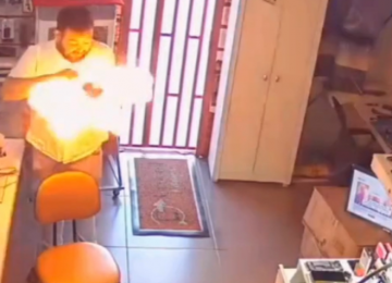 Celular explode na mão de técnico de manutenção, em Uruaçu