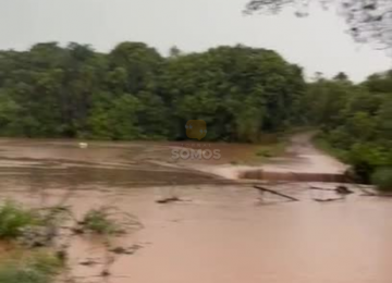 Chuva forte faz romper barragem na Região da Lage, em Rio Verde