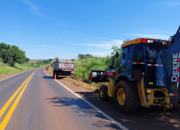 Concessionária realiza obras de recuperação de pavimento e limpeza nas BR's 060 e 452 em Rio Verde