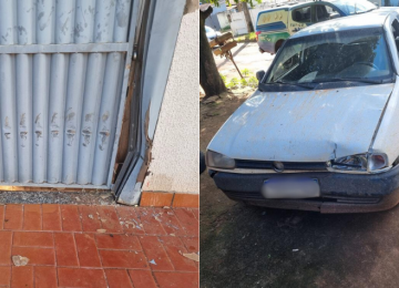 Condutor embriagado e sem CNH colide veículo em residência e ameaça morador na Vila Serpró