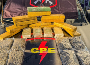 CPE apreende drogas avaliadas em R$ 250 mil e prende dois suspeitos de tráfico na BR-060, em Rio Verde