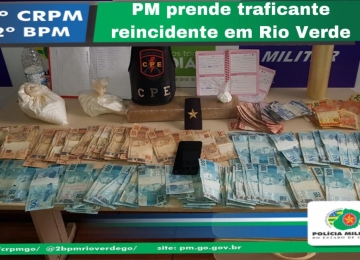 Esposa de detento é presa com drogas e dinheiro em Rio Verde