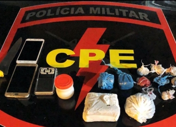 CPE prende dois traficantes de drogas durante patrulhamento preventivo no Bairro Dom Miguel