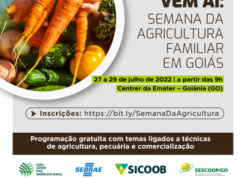 Abertas as inscrições para as qualificações gratuitas da Semana da Agricultura Familiar 2022