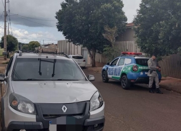 Durante patrulhamento PM recupera carro furtado em Rio Verde