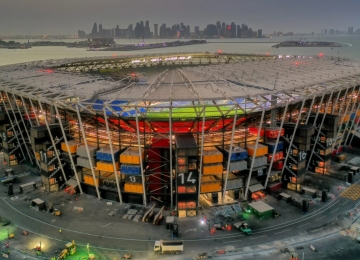 Estádio 974 do Catar feito por contêineres será doado para novo país