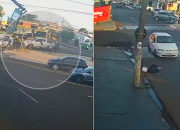 Estudante é atropelada ao atravessar faixa de pedestres em frente à escola na Avenida João Belo, em Rio Verde
