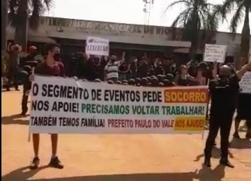 Profissionais da área de eventos organizam manifesto pedindo liberação em Rio Verde