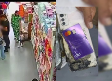 Celular explode em bolso de mulher que fazia compras, em Anápolis