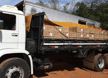 Carga de quase 9 toneladas de explosivos é apreendida em Aparecida de Goiânia pela PRF na BR-153