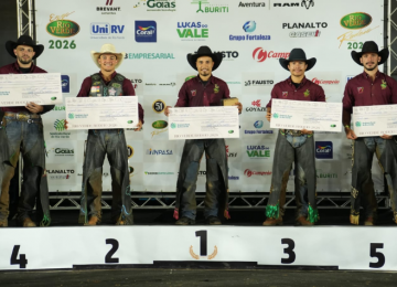 Expo Rio Verde 2026: Conheça os novos campeões da modalidade Touros e Cutiano